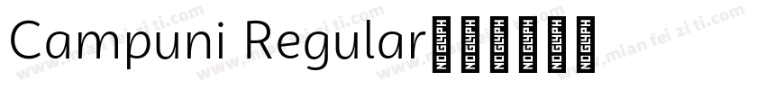 Campuni Regular字体转换